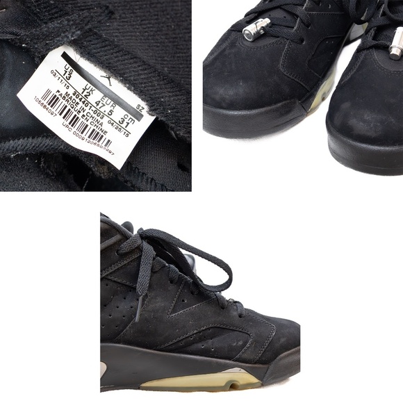 Nike Air Jordan 6 Retro Low “Chrome” Black/Metallic Silver‎ – Size US 13 / UK 12 - Picture 7 of 7